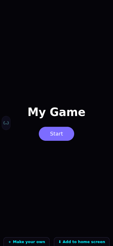 Screenshot of Neon Flare Tetris showing glowing neon blocks stacking on a dark grid