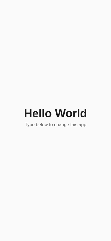 Screenshot of Project 3 showing a Hello World starter page